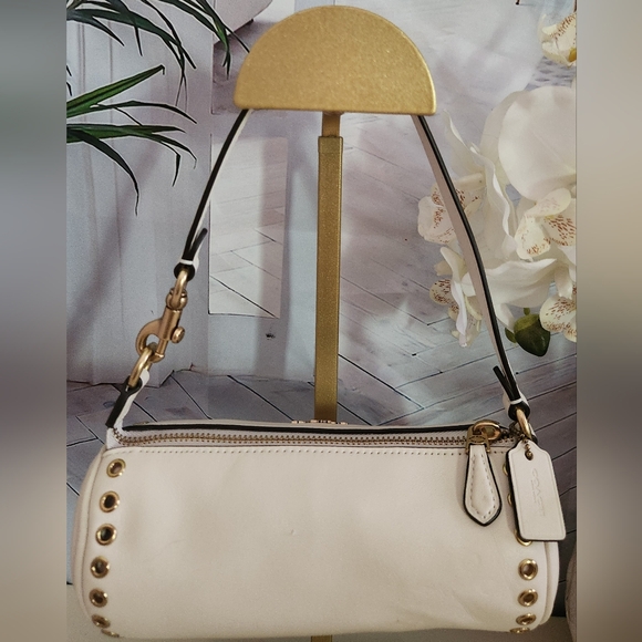 Coach Nolita Mini Barrel Bag In Chalk White - Picture 3 of 16